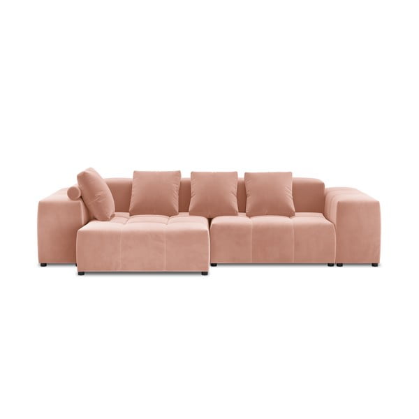 Roza žametni kotni kavč (obojestranski) Rome Velvet - Cosmopolitan Design 