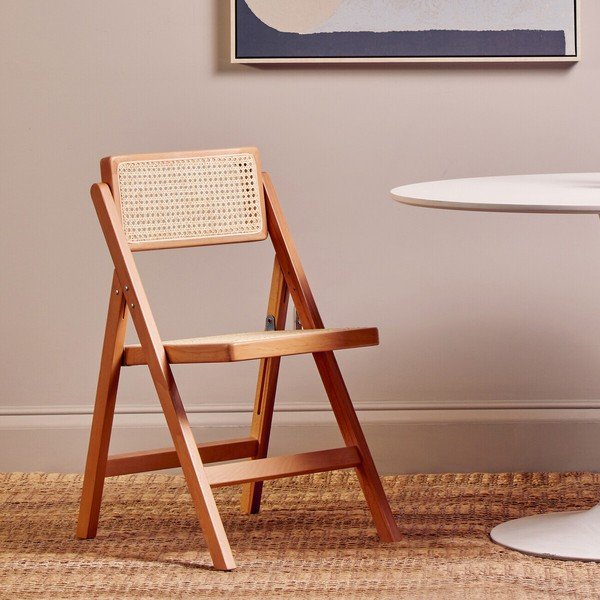 Jedilni stol iz masivne bukve v naravni barvi Cebu – Premier Housewares-image-3