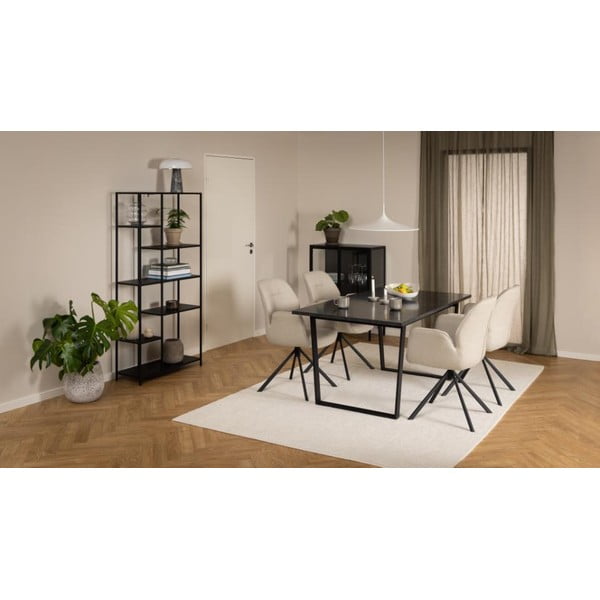 Črn kovinski regal 80x165 cm Newcastle – Actona-image-1