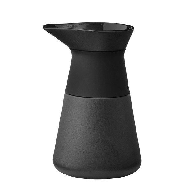 Črn vrč za mleko iz kamenine 400 ml Theo – Stelton