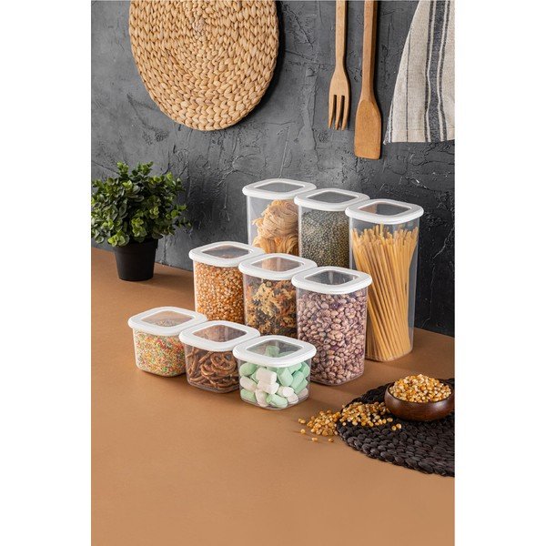 Posode za shranjevanje v kompletu 9 ks živil Fresco – Hermia-image-1