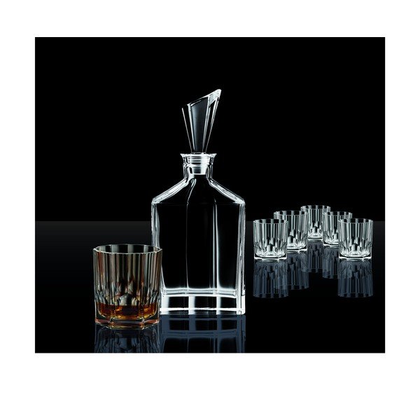 Komplet vrča in 6 kozarcev za viski iz kristalnega stekla Nachtmann Aspen Whisky Set-image-2