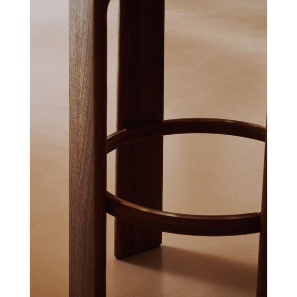 Barski stol iz masivnega jesena v rjavi barvi (višina sedeža 75 cm) Granite – Kave Home-image-3