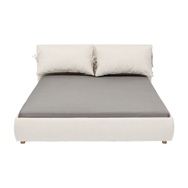 Bež oblazinjena zakonska postelja 160x200 cm Szenario – Kare Design