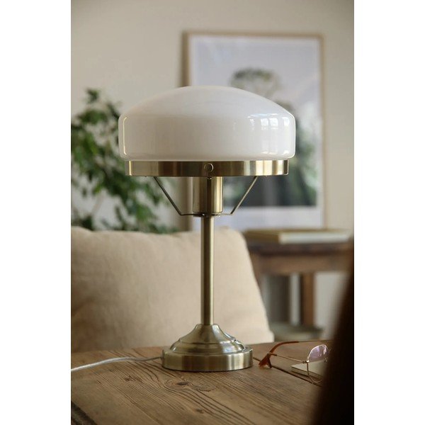 Kremno bela/medeninasta namizna svetilka (višina 39 cm) Aurelia – Markslöjd-image-3