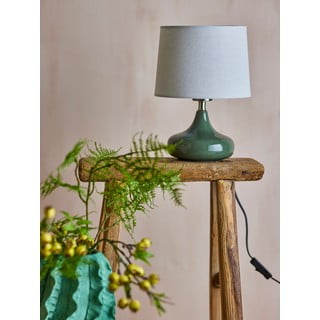 Temno zelena namizna svetilka s tekstilnim senčilom (višina 28 cm) Loa – Bloomingville