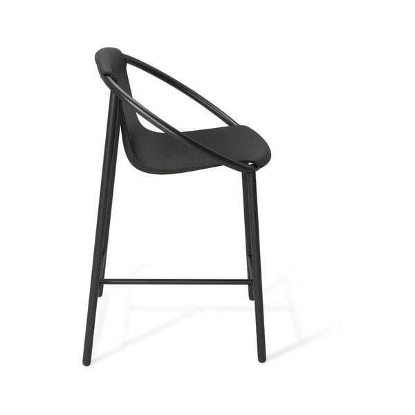 Črn plastičen barski stol 90 cm Ringo – Umbra-image-3