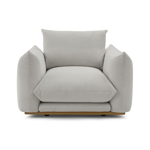 Svetlo siv fotelj Ernest – Bobochic Paris-image-3