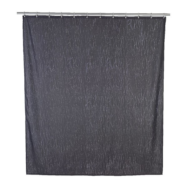 Siva tuš zavesa Wenko Deluxe, 180 x 200 cm