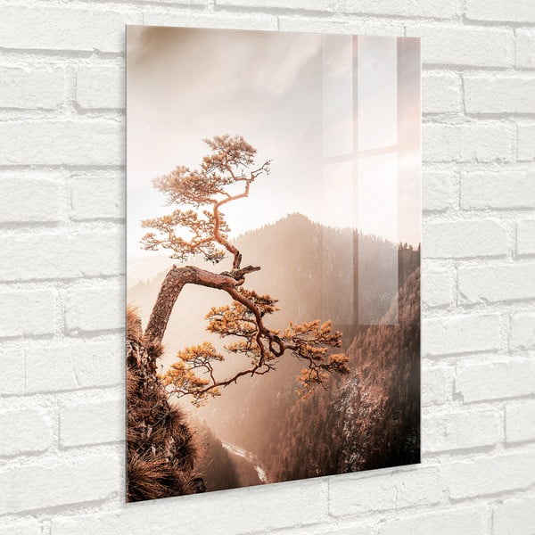 Steklena slika 50x70 cm Brown Tree - Styler-image-4