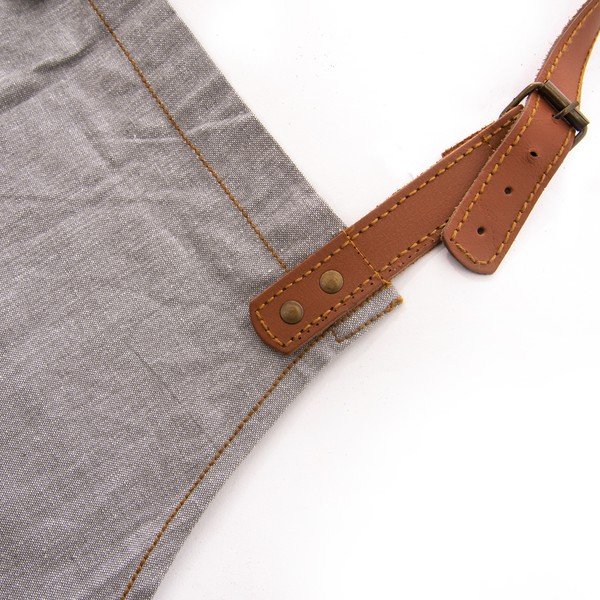 Predpasnik iz bombaža in usnja Denim - Orion-image-3