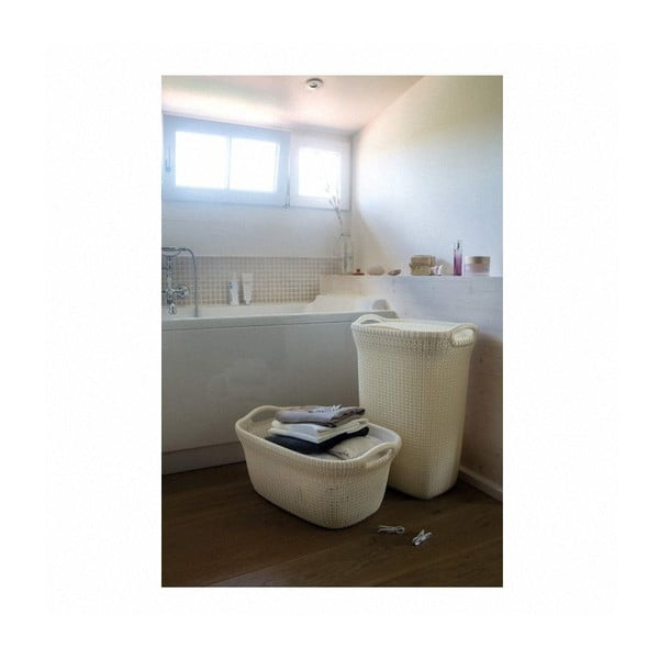 Bež koš za perilo Curver Knit Hamper, 57 l-image-2