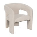 Bež fotelj iz tkanine bouclé – Ixia