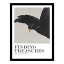 Plakat z okvirjem 32x42 cm Finding Treasures   – Malerifabrikken