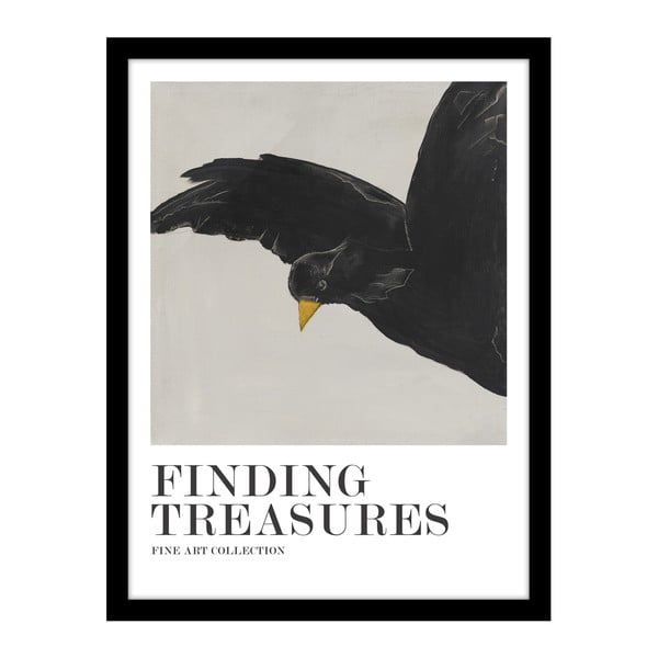 Plakat z okvirjem 32x42 cm Finding Treasures   – Malerifabrikken