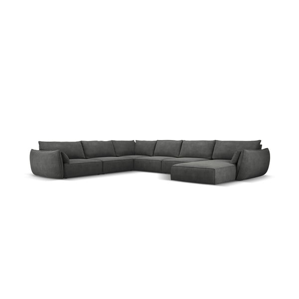 Siv kotni kavč (levi kot) Vanda - Mazzini Sofas-image-2