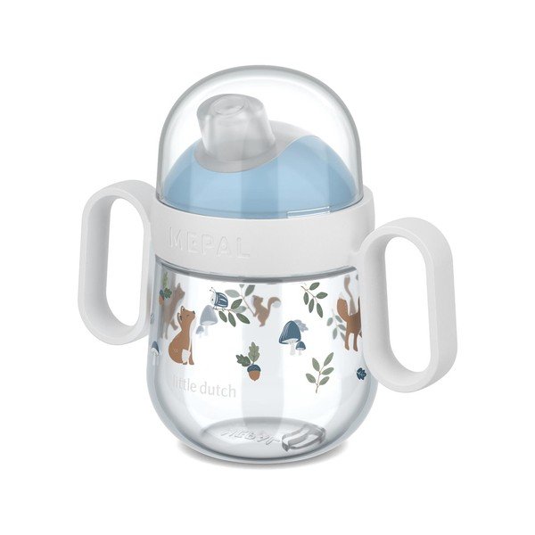 Svetlo modra plastična otroška skodelica 200 ml Forest Friends by Little Dutch – Mepal