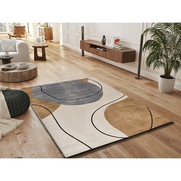 Oranžna/kremno bela preproga 80x150 cm New York – Universal-image-1
