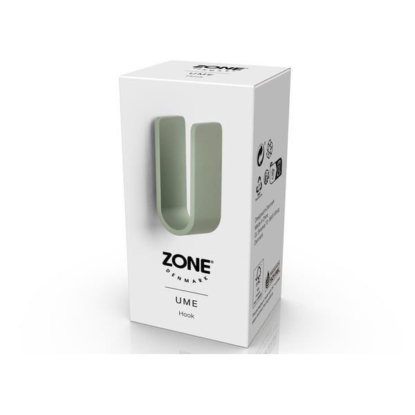 Prašno zelen kovinski stenski obešalnik Ume – Zone-image-2