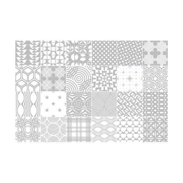 Komplet 24 nalepk Ambiance Scandi, 60 x 90 cm-image-1