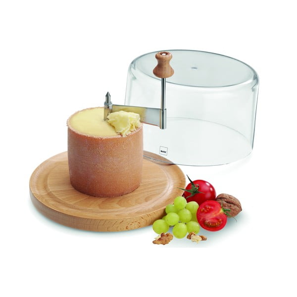 Lesen pladenj za sir s pokrovom in rezalnikom Kela Planum-image-1