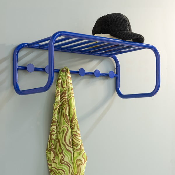 Moder kovinski stenski obešalnik s polico 72 cm Retro – Spinder Design-image-1