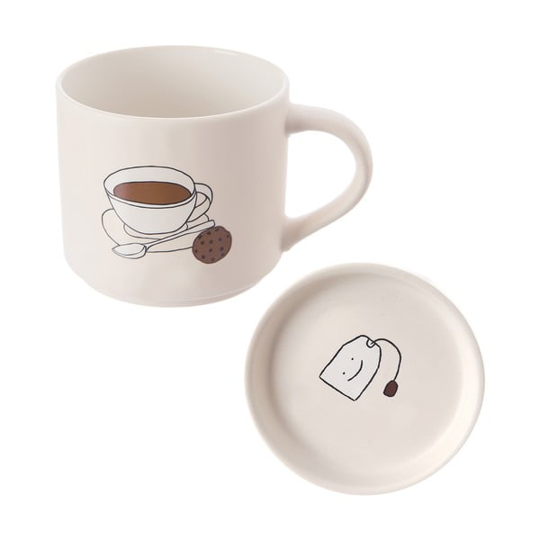 Bela porcelanasta skodelica 450 ml – Orion