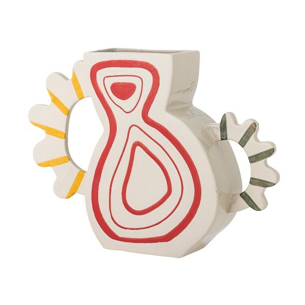 Ročno poslikana vaza iz kamenine (višina 26 cm) Samila – Bloomingville