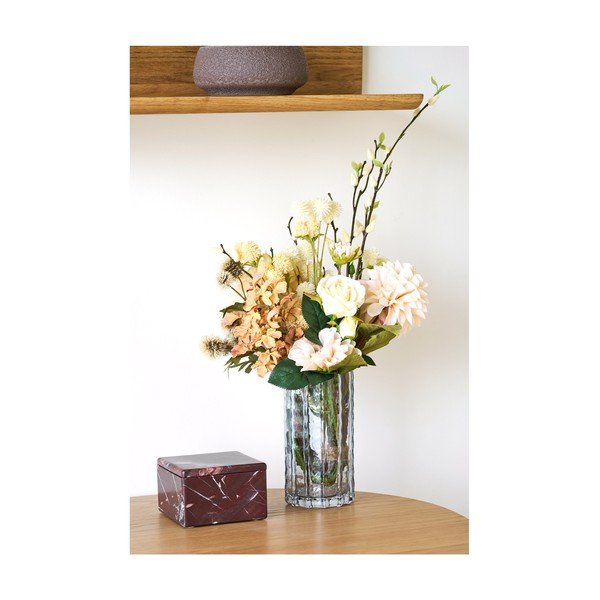 Siva steklena vaza (višina 20 cm) – House Nordic-image-2