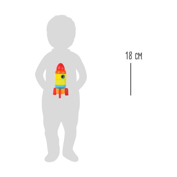 Otroška lesena igrača Legler Rocket-image-4