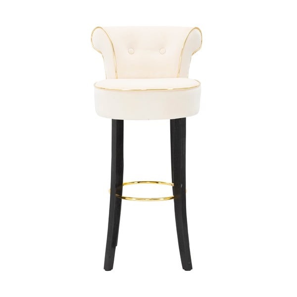 Kremno bel žameten barski stol 96 cm Luxy – Mauro Ferretti-image-1