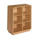 Regal v hrastovem dekorju v naravni barvi 80x95x30 cm Disco – Hübsch