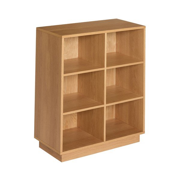 Regal v hrastovem dekorju v naravni barvi 80x95x30 cm Disco – Hübsch