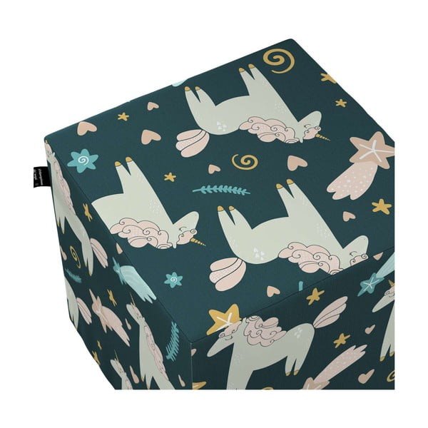 Modra otroška blazina Magic - Yellow Tipi-image-1