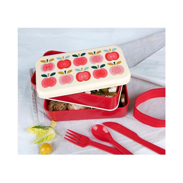 Posoda za malico 2 kos/s priborom Vintage Apple – Rex London-image-1