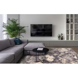 Siva volnena preproga 133x180 cm Daub – Agnella