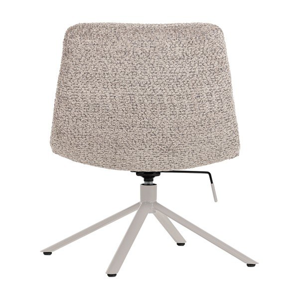 Svetlo siv vrtljiv fotelj iz tkanine bouclé Soren – WOOOD-image-4