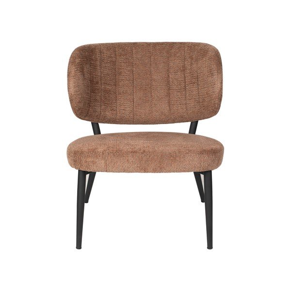 Oranžen/rjav fotelj Sanne – White Label-image-2