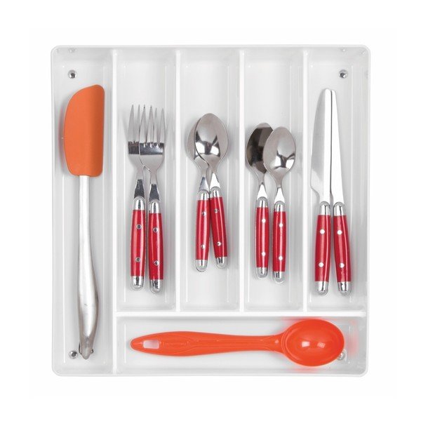 Beli organizator za jedilni pribor InterDesign Linus-image-4