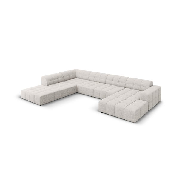Svetlo siva kotna sedežna garnitura (levi kot/v obliki črke "U") Chicago – Cosmopolitan Design-image-3