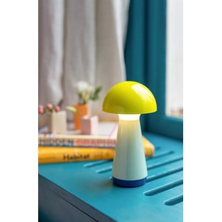 Rumena in svetlo modra LED zatemnitvena namizna svetilka (višina 18 cm) Bobbi – Remember