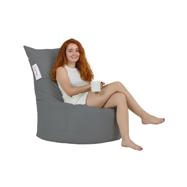 Temno siva vrtna sedežna vreča Balina – Floriane Garden-image-1