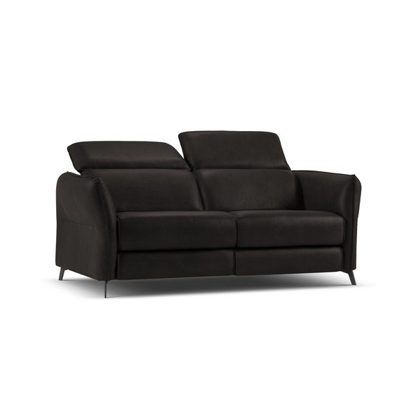 Črna usnjena sedežna garnitura 103 cm Hubble – Windsor & Co Sofas-image-2
