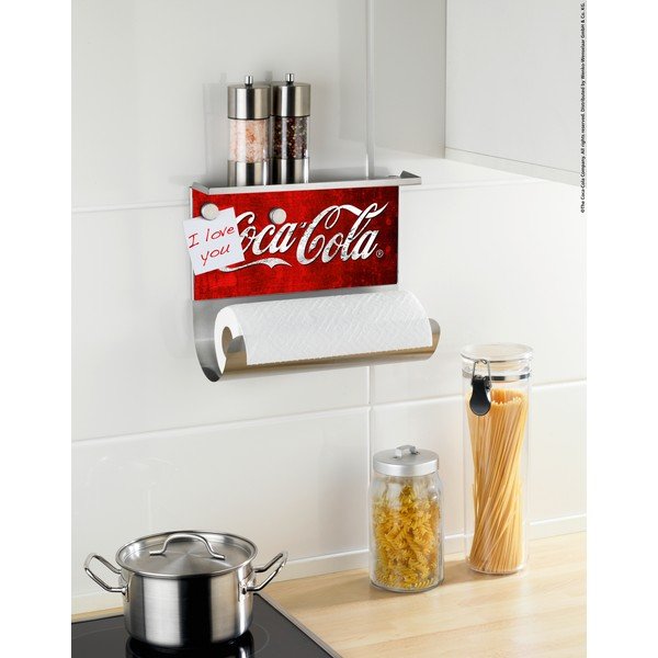 Magnetno držalo za brisače s polico Wenko Coca-Cola Classic-image-1