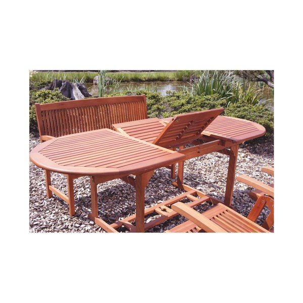 Vrtna miza iz masivnega evkaliptusa 90x150 cm Stockholm – Garden Pleasure-image-2