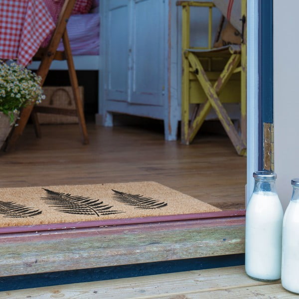 Predpražnik iz kokosovih vlaken 40x60 cm Fern Leaf – Artsy Doormats-image-4