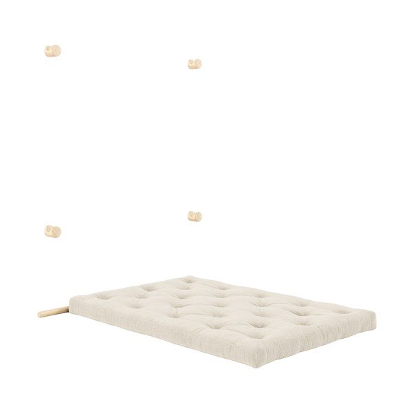 Kremno bela raztegljiva sedežna garnitura iz rebrastega žameta 135 cm Hooked – Karup Design-image-4