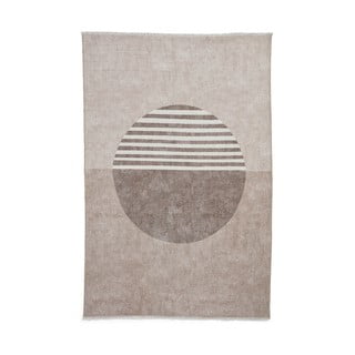 Bež pralen tekač iz mešanice bombaža 60x170 cm Whisper – Think Rugs