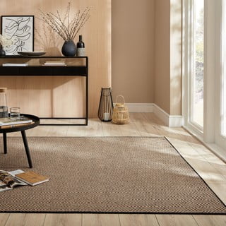 Preproga iz jute v črni in naravni barvi 160x230 cm Diamond – Flair Rugs