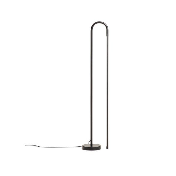 Črna LED stoječa svetilka (višina 120 cm) Bow – Kave Home